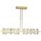 Hildene 51.9" Wide Large Modern Brass And Sterling LED Pendant