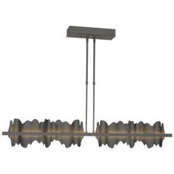 Hildene 51.9" Wide Large Natural Iron And Black LED Pendant