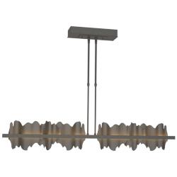 Hildene 51.9" Wide Large Natural Iron And Dark Smoke LED Pendant