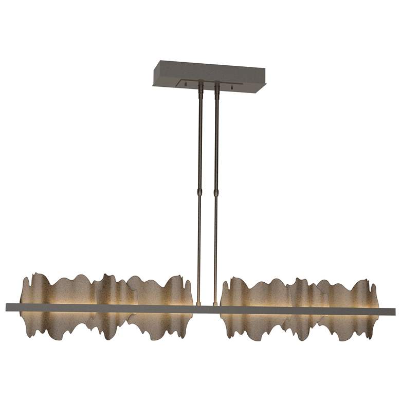Image 1 Hildene 51.9" Wide Large Oil Rubbed Bronze And Bronze LED Pendant
