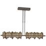 Hildene 51.9" Wide Large Oil Rubbed Bronze And Bronze LED Pendant