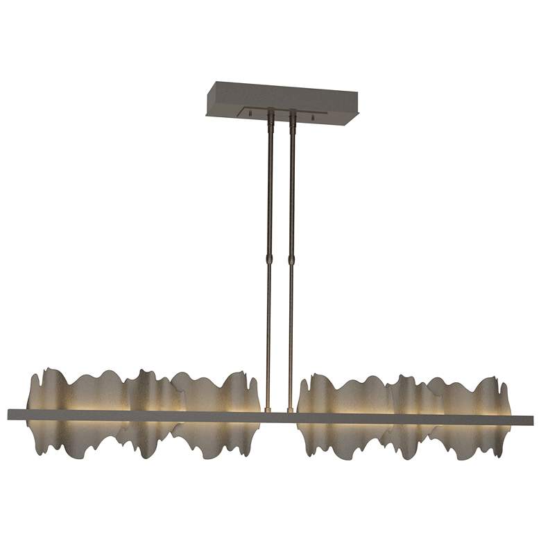 Image 1 Hildene 51.9" Wide Large Oil Rubbed Bronze And Dark Smoke LED Pendant