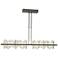 Hildene 51.9" Wide Large Oil Rubbed Bronze And Sterling LED Pendant