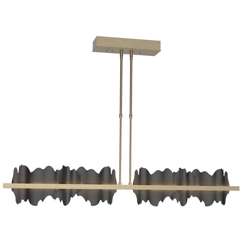 Image 1 Hildene 51.9" Wide Large Soft Gold And Black LED Pendant