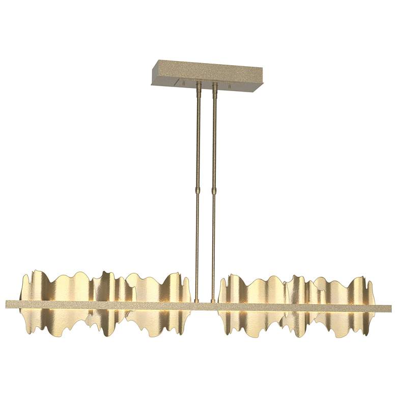 Image 1 Hildene 51.9" Wide Large Soft Gold And Modern Brass LED Pendant