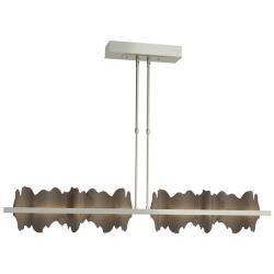 Hildene 51.9" Wide Large Sterling And Bronze LED Pendant