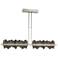 Hildene 51.9" Wide Large Sterling And Natural Iron LED Pendant