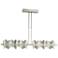 Hildene 51.9" Wide Large Sterling And Vintage Platinum LED Pendant