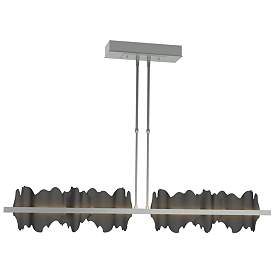 Image1 of Hildene 51.9" Wide Large Vintage Platinum And Black LED Pendant