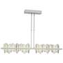 Hildene 51.9" Wide Large Vintage Platinum And Sterling LED Pendant