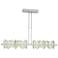 Hildene 51.9" Wide Large Vintage Platinum And Sterling LED Pendant