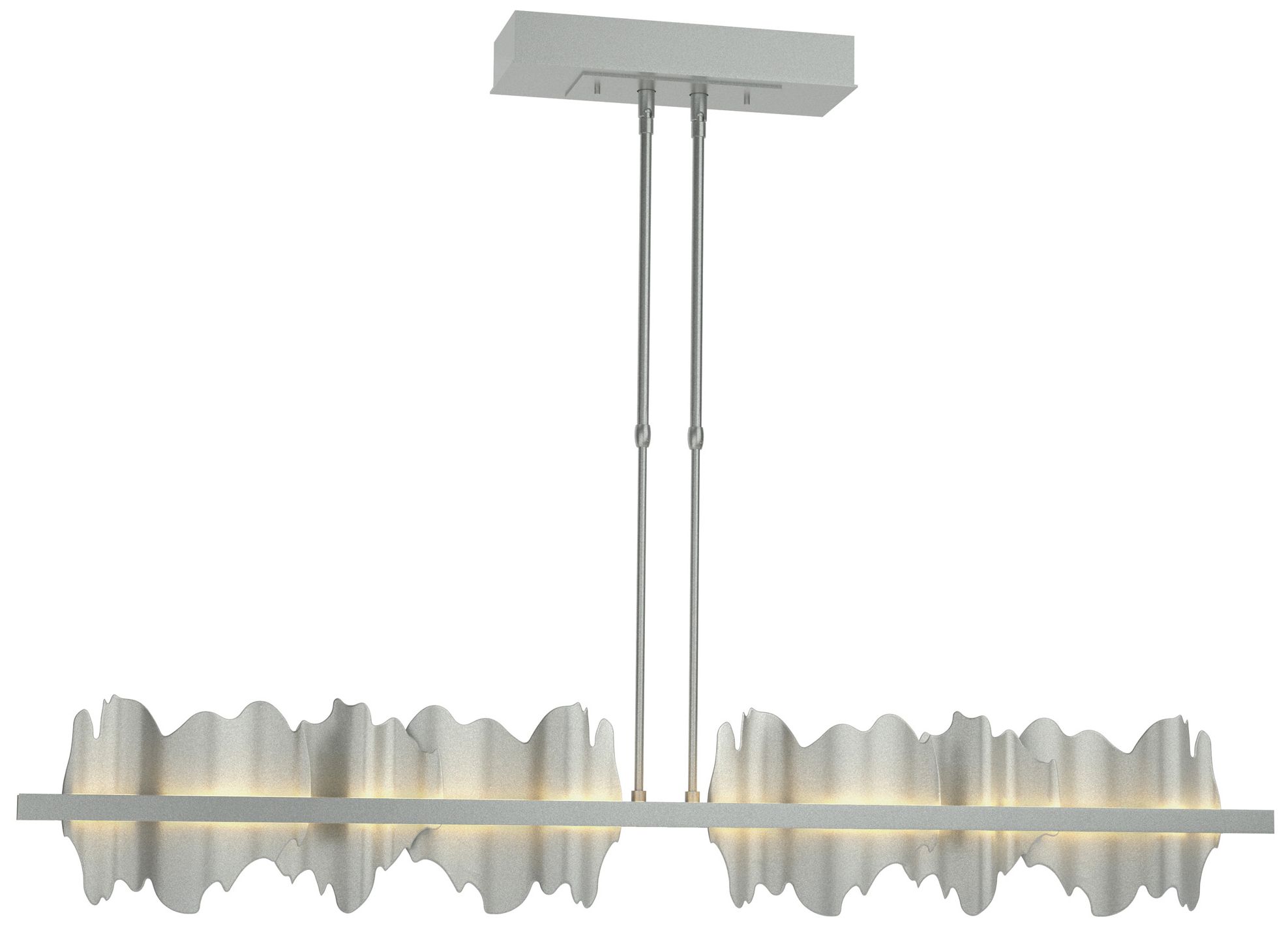 Hildene 51.9" Wide Large Vintage Platinum LED Pendant - Made to Order