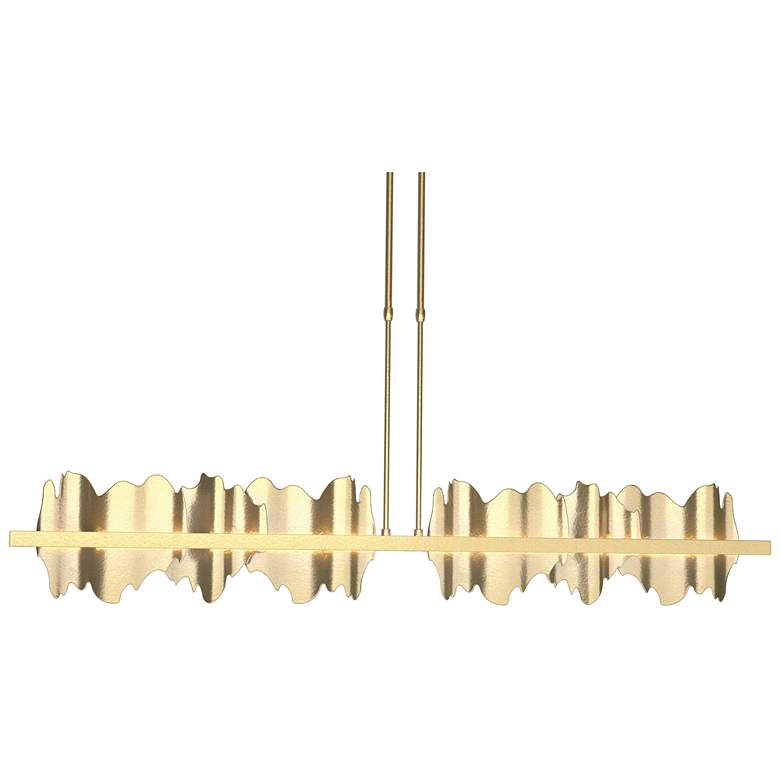 Image 1 Hildene 51.9 inchW Brass Accented Large Brass Short Height LED Pendant
