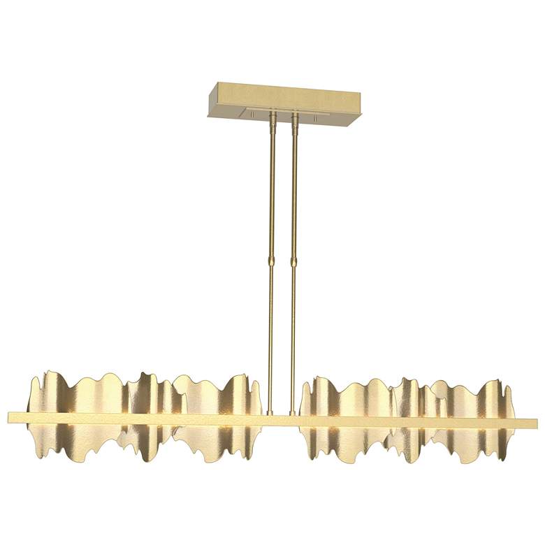 Image 1 Hildene 51.9 inchW Brass Accented Large Brass Standard LED Pendant
