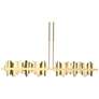 Hildene 51.9"W Modern Brass Accented Large Modern Brass Long LED Penda