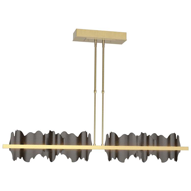 Image 1 Hildene 51.9 inchW Oil Rubbed Bronze Accented Brass Standard LED Pendant