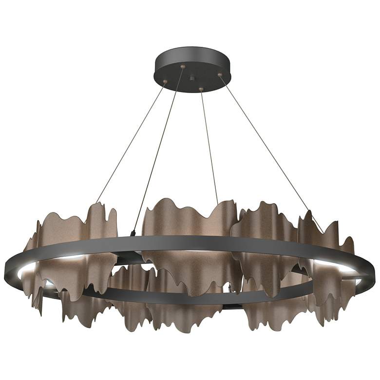 Image 1 Hildene Circular LED Pendant - Black - Bronze