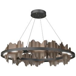 Hildene Circular LED Pendant - Black - Bronze