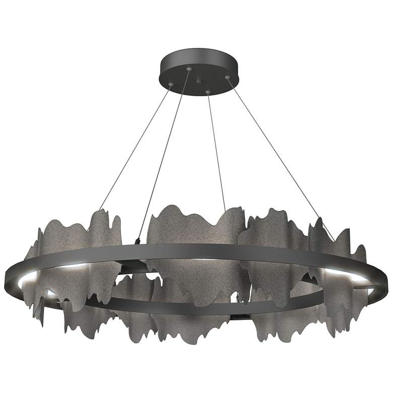 Image 1 Hildene Circular LED Pendant - Black - Iron