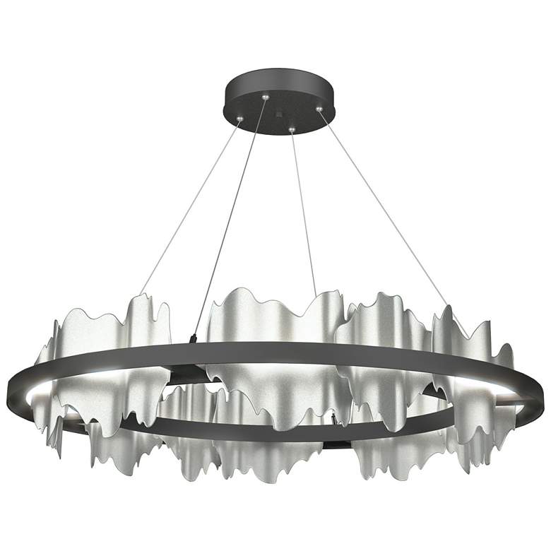 Image 1 Hildene Circular LED Pendant - Black - Platinum