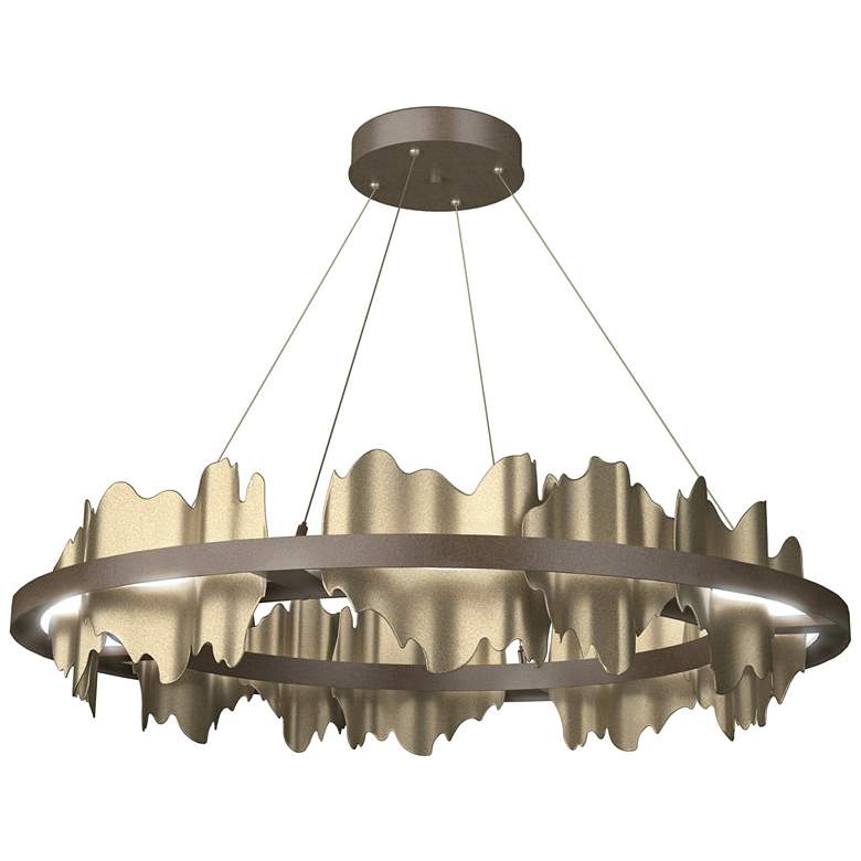 Image 1 Hildene Circular LED Pendant - Bronze - Gold