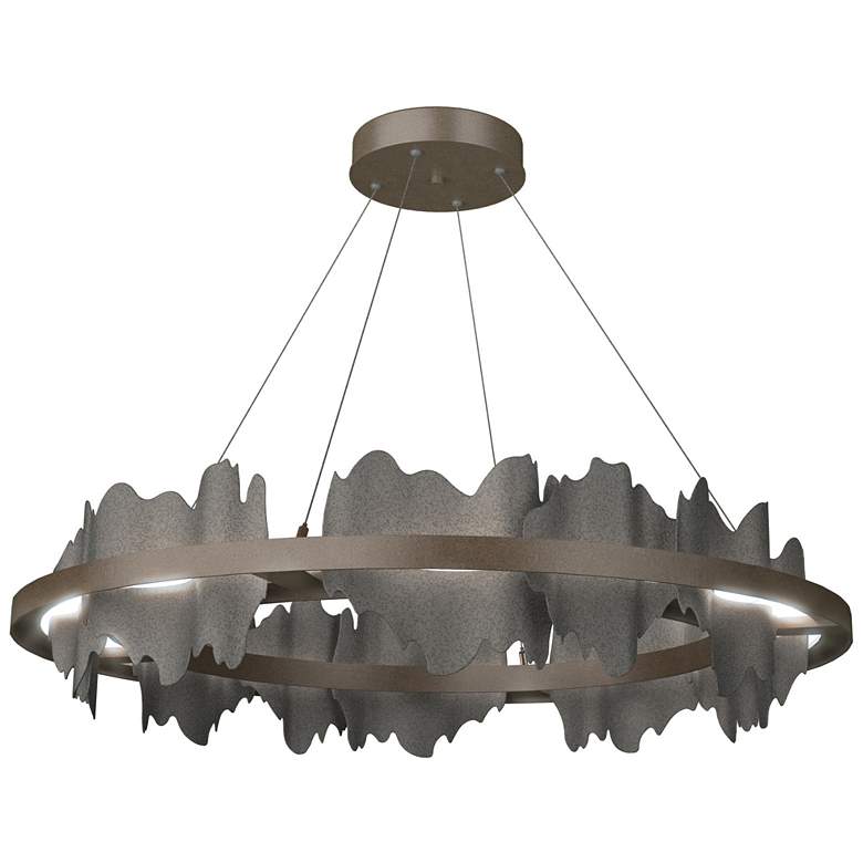 Image 1 Hildene Circular LED Pendant - Bronze - Iron