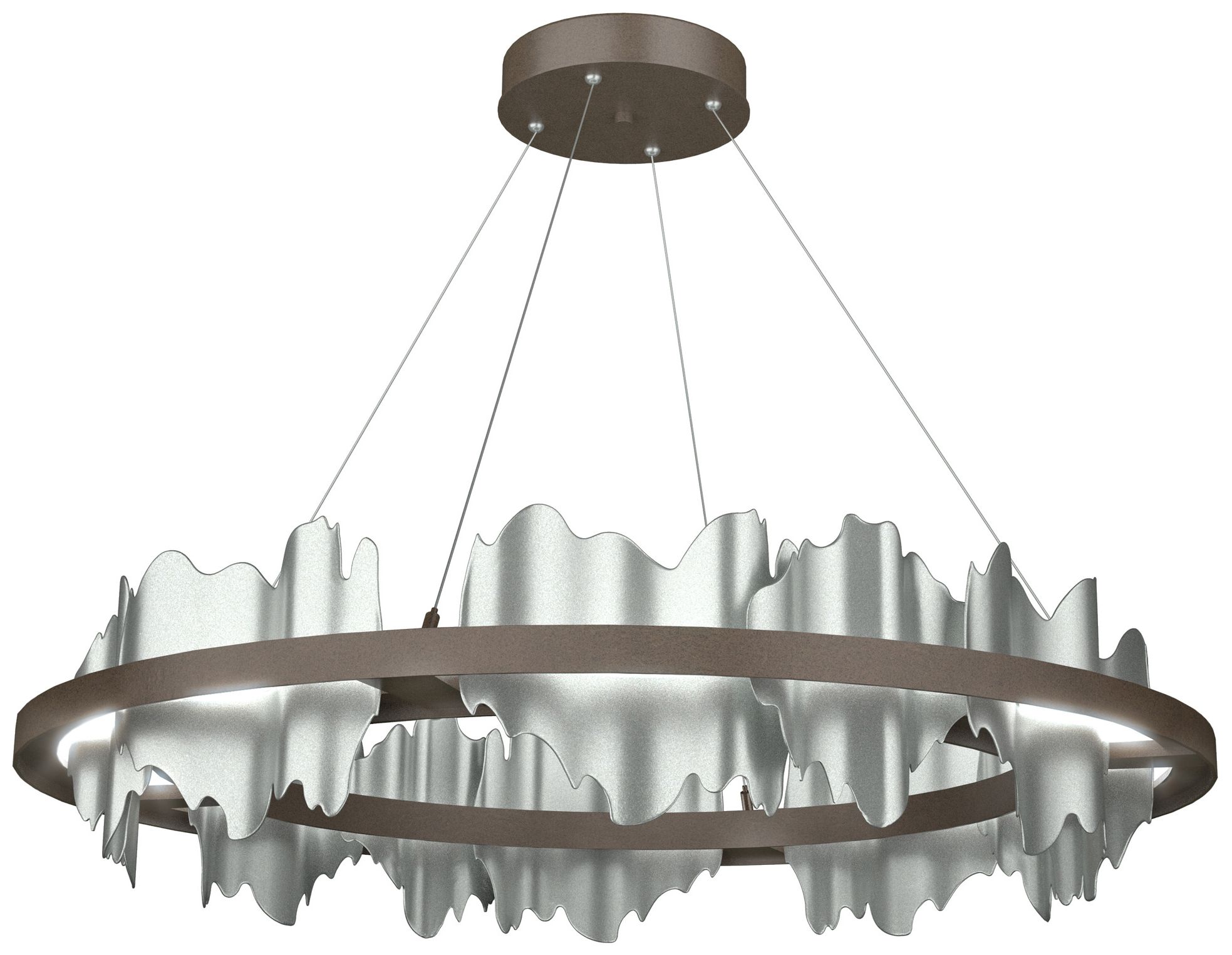 Hildene Circular LED Pendant - Bronze - Platinum - Made to Order