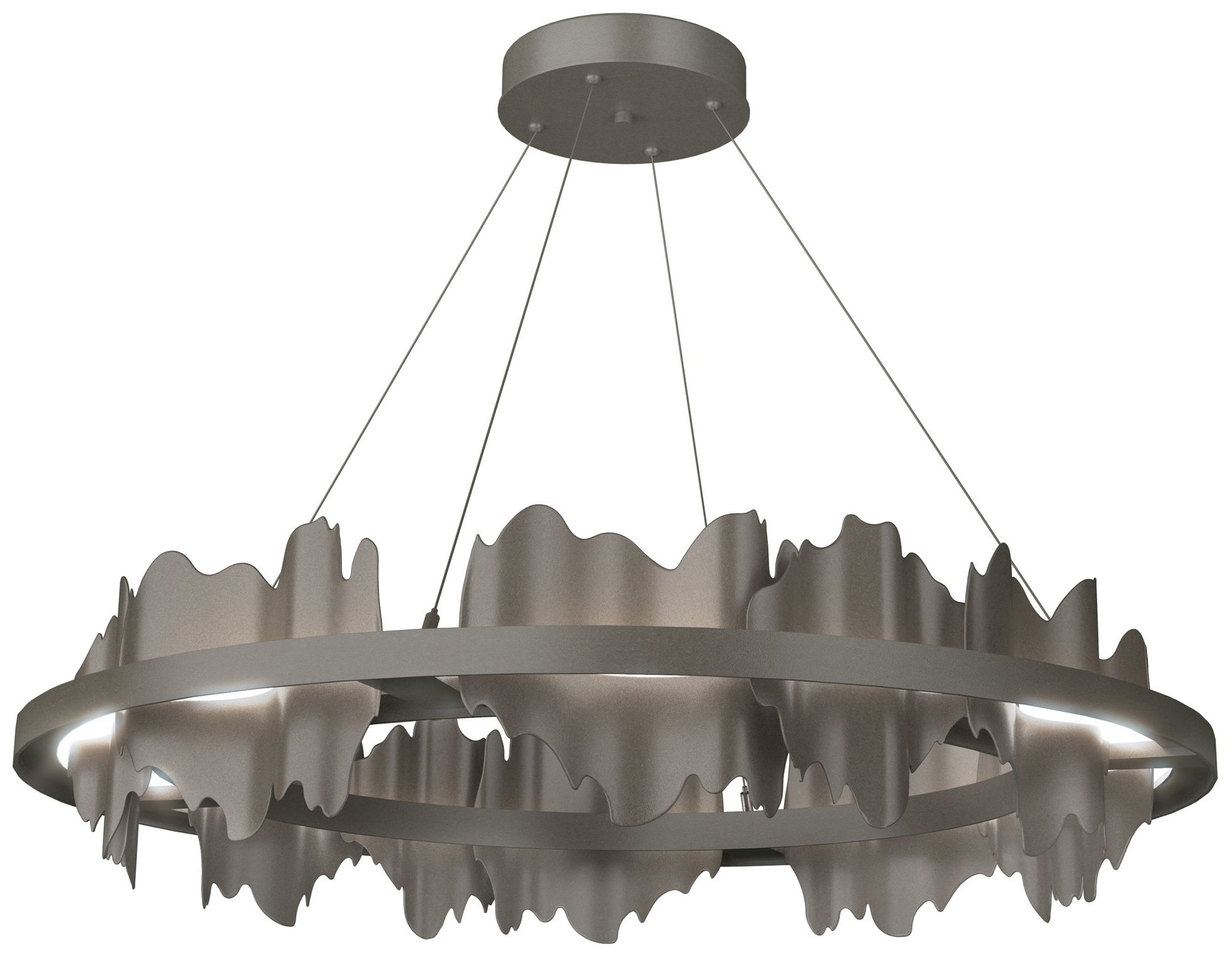Hildene Circular LED Pendant - Dark Smoke - Dark Smoke - Made to Order