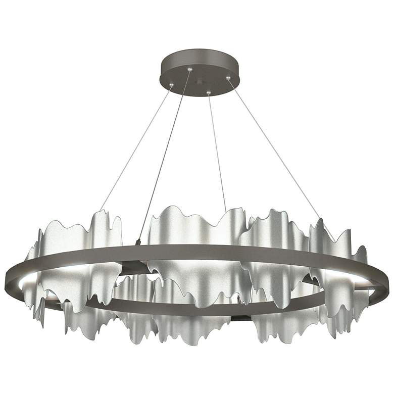 Image 1 Hildene Circular LED Pendant - Dark Smoke - Platinum