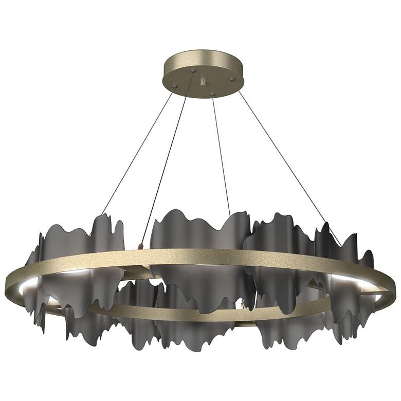 Image 1 Hildene Circular LED Pendant - Gold - Black