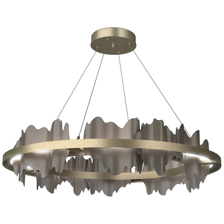 Image 1 Hildene Circular LED Pendant - Gold - Dark Smoke