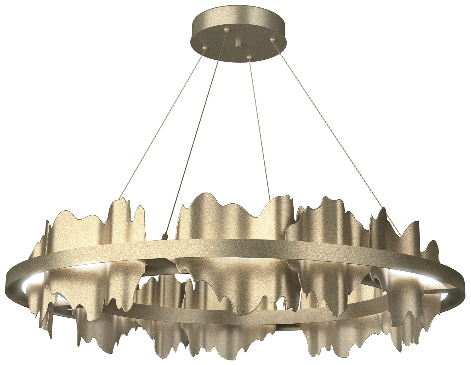 Hildene Circular LED Pendant - Gold - Gold - Made to Order