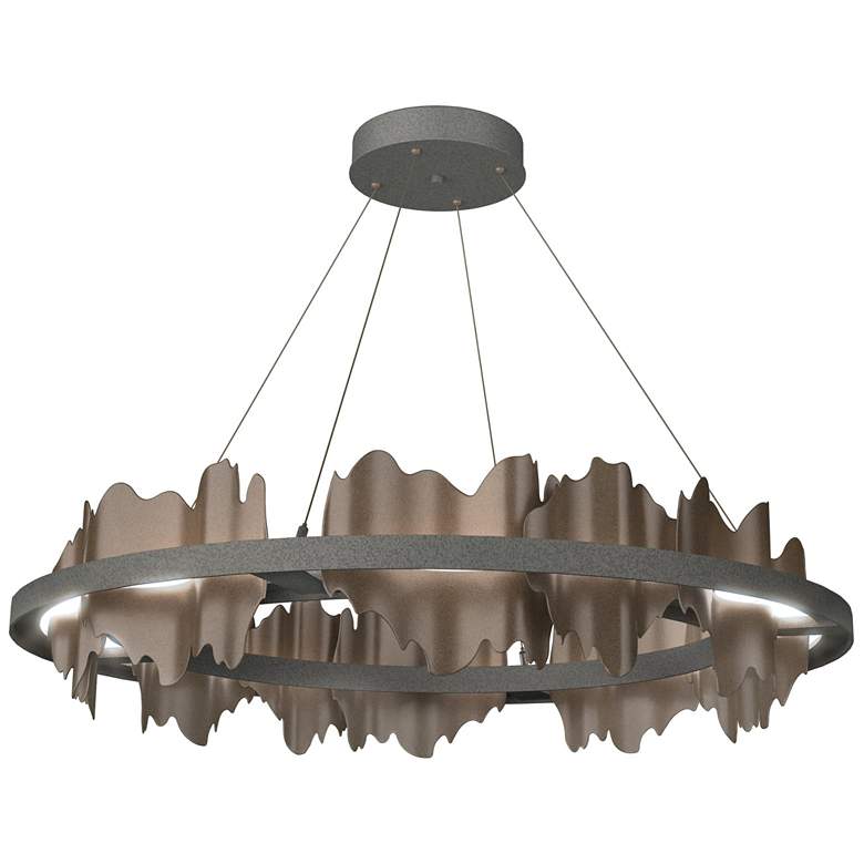 Image 1 Hildene Circular LED Pendant - Iron - Bronze