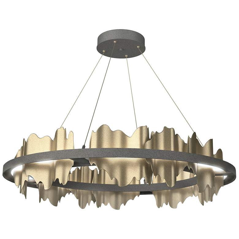 Image 1 Hildene Circular LED Pendant - Iron - Gold