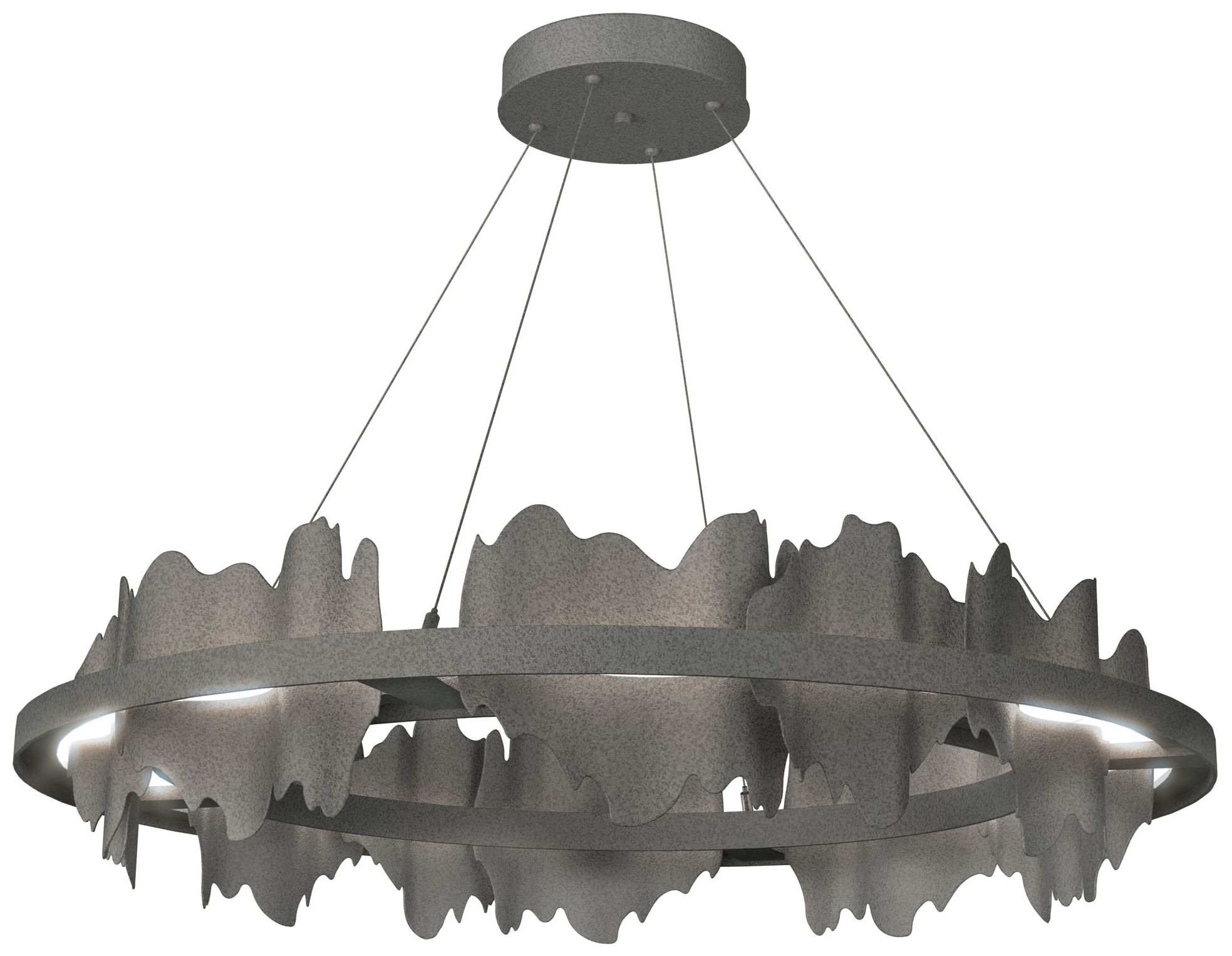Hildene Circular LED Pendant - Iron - Iron - Made to Order