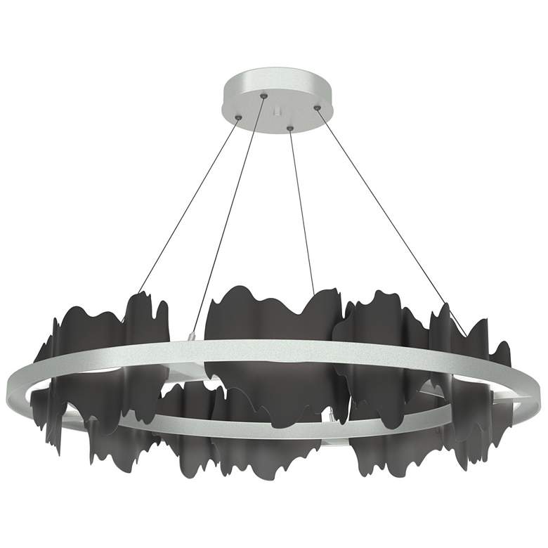 Image 1 Hildene Circular LED Pendant - Platinum - Black