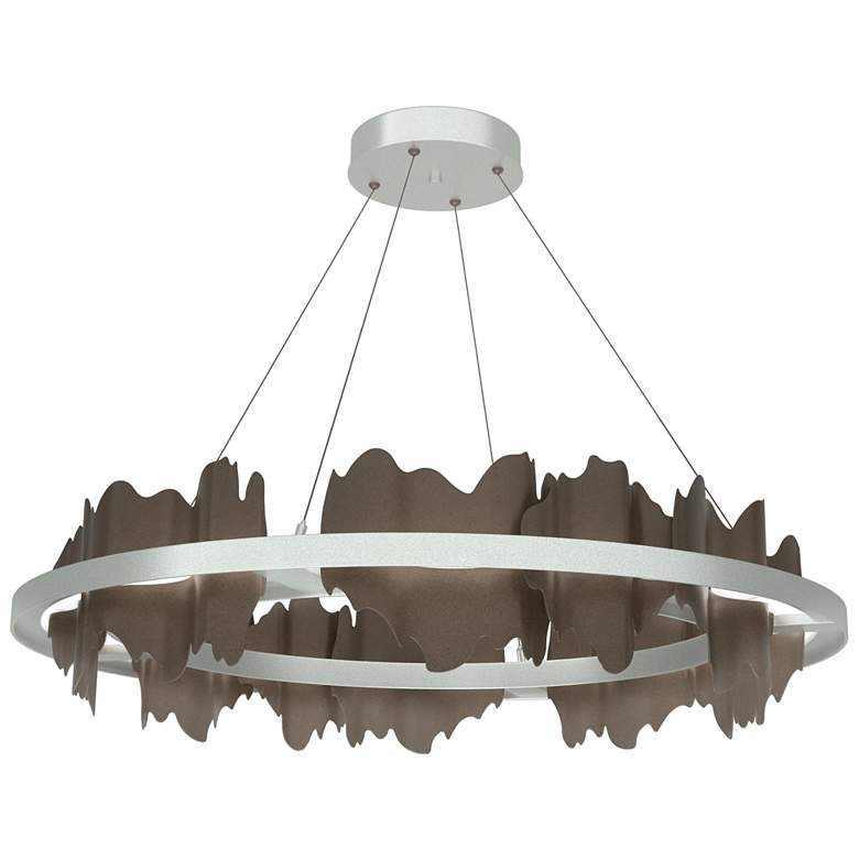 Image 1 Hildene Circular LED Pendant - Platinum - Bronze