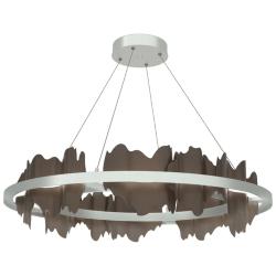 Hildene Circular LED Pendant - Platinum - Bronze