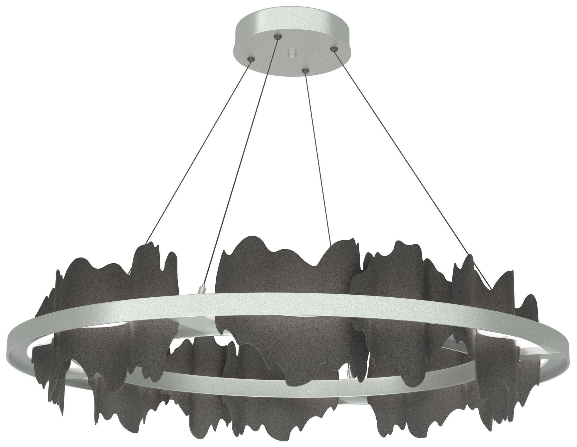 Hildene Circular LED Pendant - Platinum - Iron - Made to Order