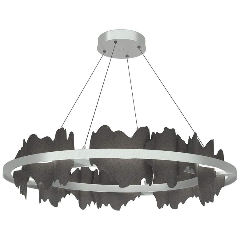 Image 1 Hildene Circular LED Pendant - Platinum - Iron