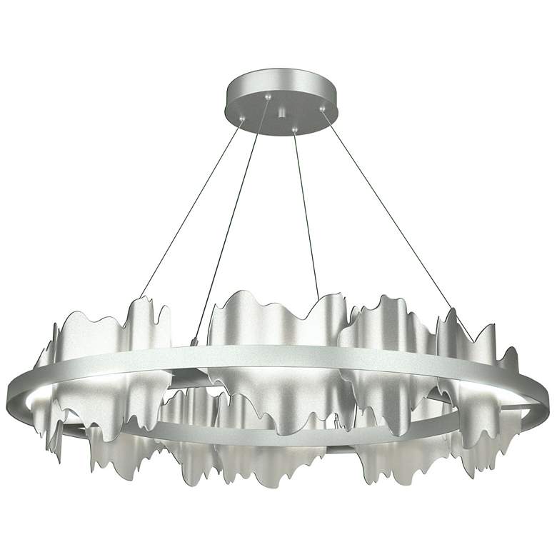 Image 1 Hildene Circular LED Pendant - Platinum - Platinum