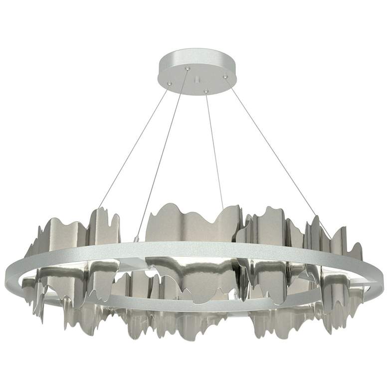 Image 1 Hildene Circular LED Pendant - Platinum - Sterling