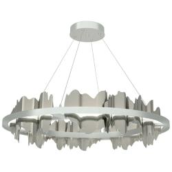 Hildene Circular LED Pendant - Platinum - Sterling