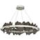 Hildene Circular LED Pendant - Sterling - Dark Smoke
