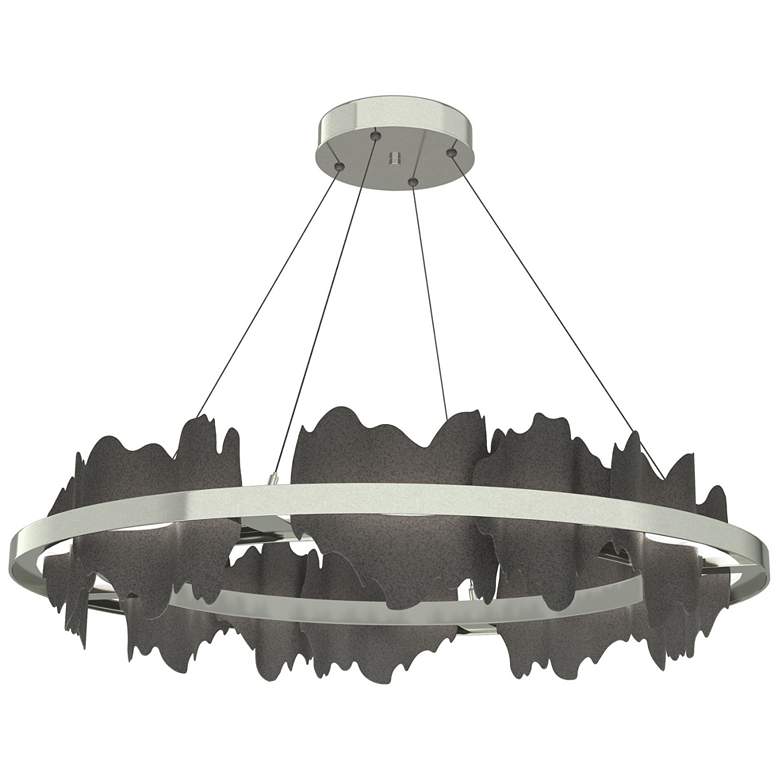 Image 1 Hildene Circular LED Pendant - Sterling - Iron