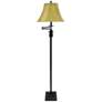 Hildreth 65" Slim Bronze Traditional Swing Arm Floor Lamp