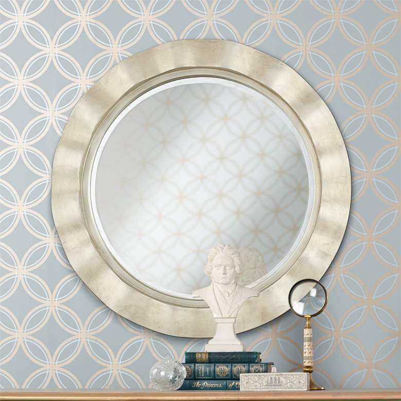 Image 1 Hill and Dale 32" Wide Silver Wall Mirror