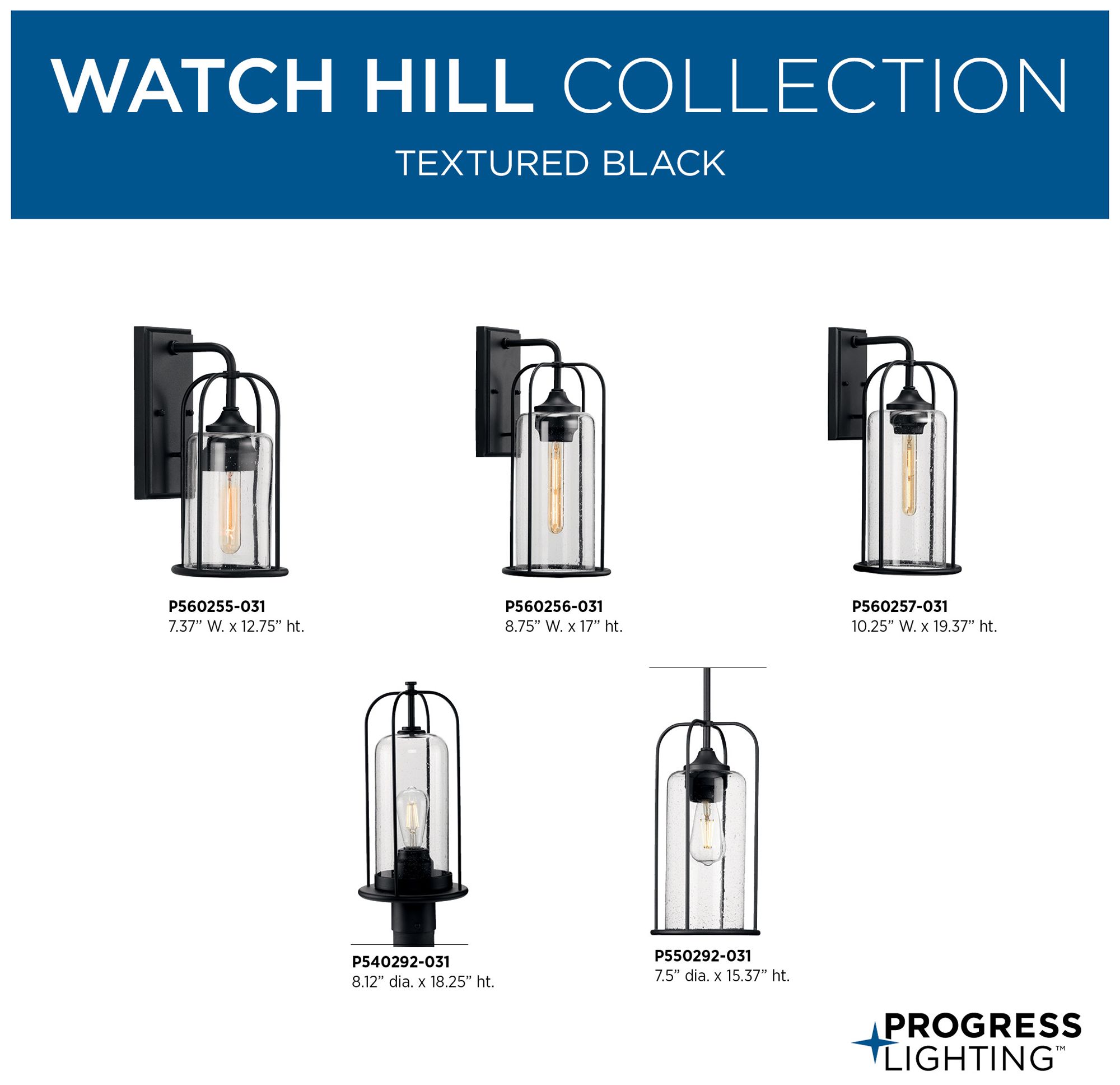 Hill Collection One-Light Clear Seeded Glass Medium Outdoor Wall Lantern