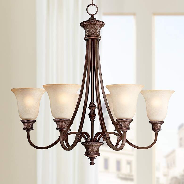 Image 1 Hill House Collection 6-Light 28 inch Wide Chandelier