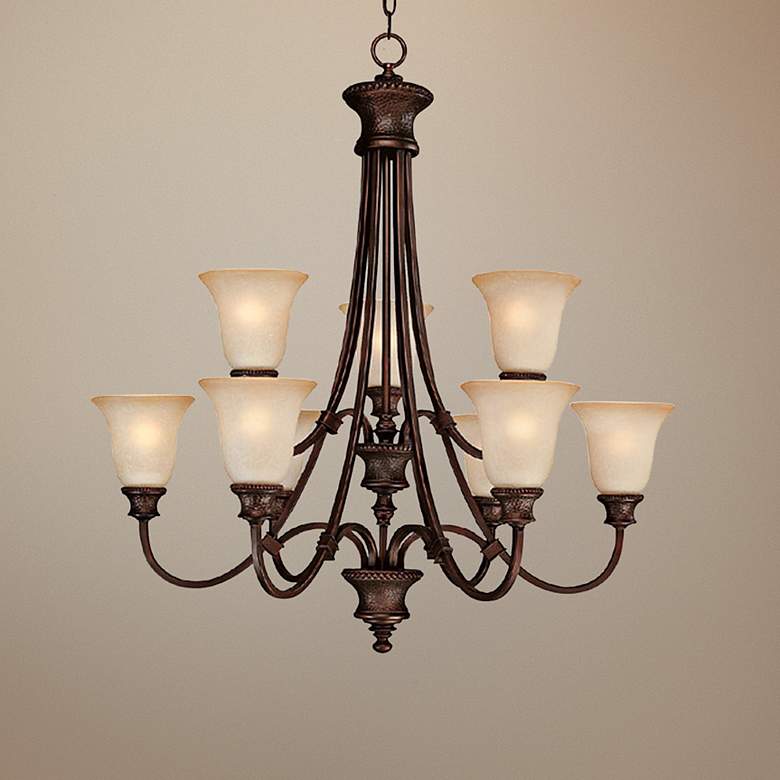 Image 1 Hill House Collection 9-Light 32 1/2 inch Wide Chandelier
